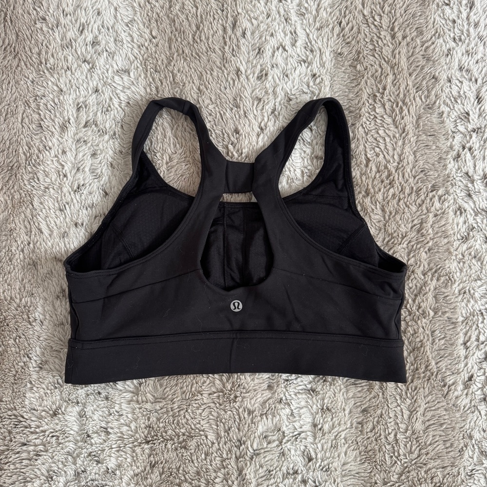 lululemon athletica Black Cutout Racerback Sports Bra